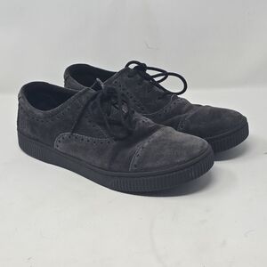 Born women 9 Cymbal gray suede brogue oxford sneakers velvet grungecore grannyco